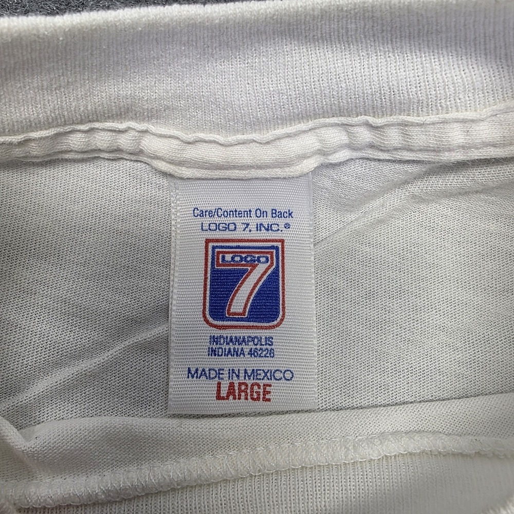 Vintage 90s U Mass Minutemen NCAA Championship Basketball Logo 7 T Shirt LG - Picture 4 of 6
